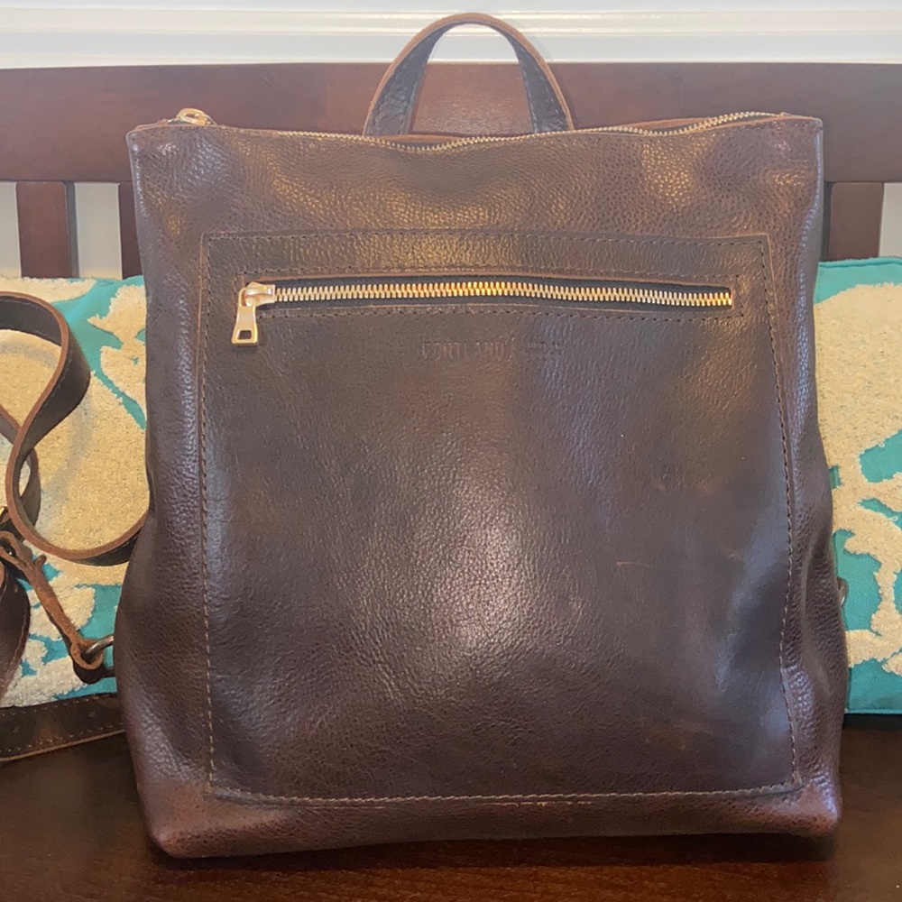 Portland Leather Goods Backpack in Coldbrew